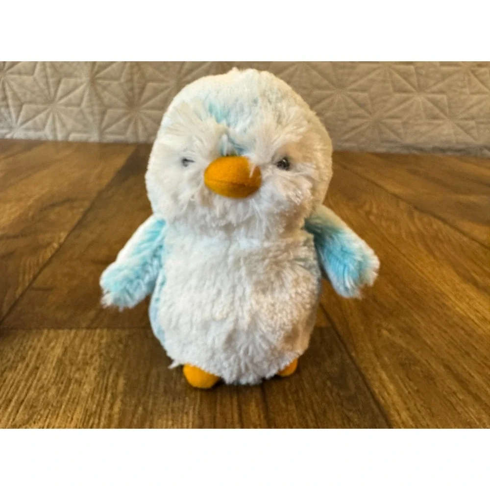 Aurora World Plush Penguin Lot Blue Pom Pom Rolly Pet Peewee Stuffed Animal Toys